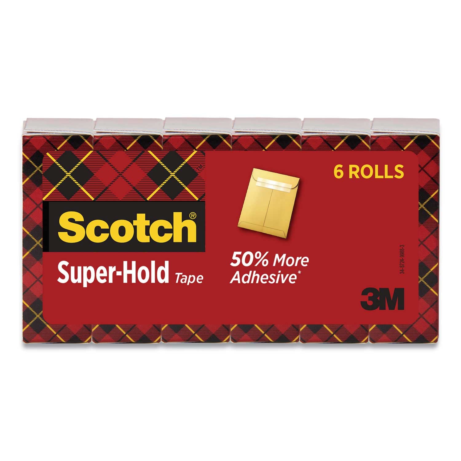 Scotch Transparent Super-Hold Tape Refill, 0.75 inch x 27.77 Yards - 6 per pack -- 1 pack