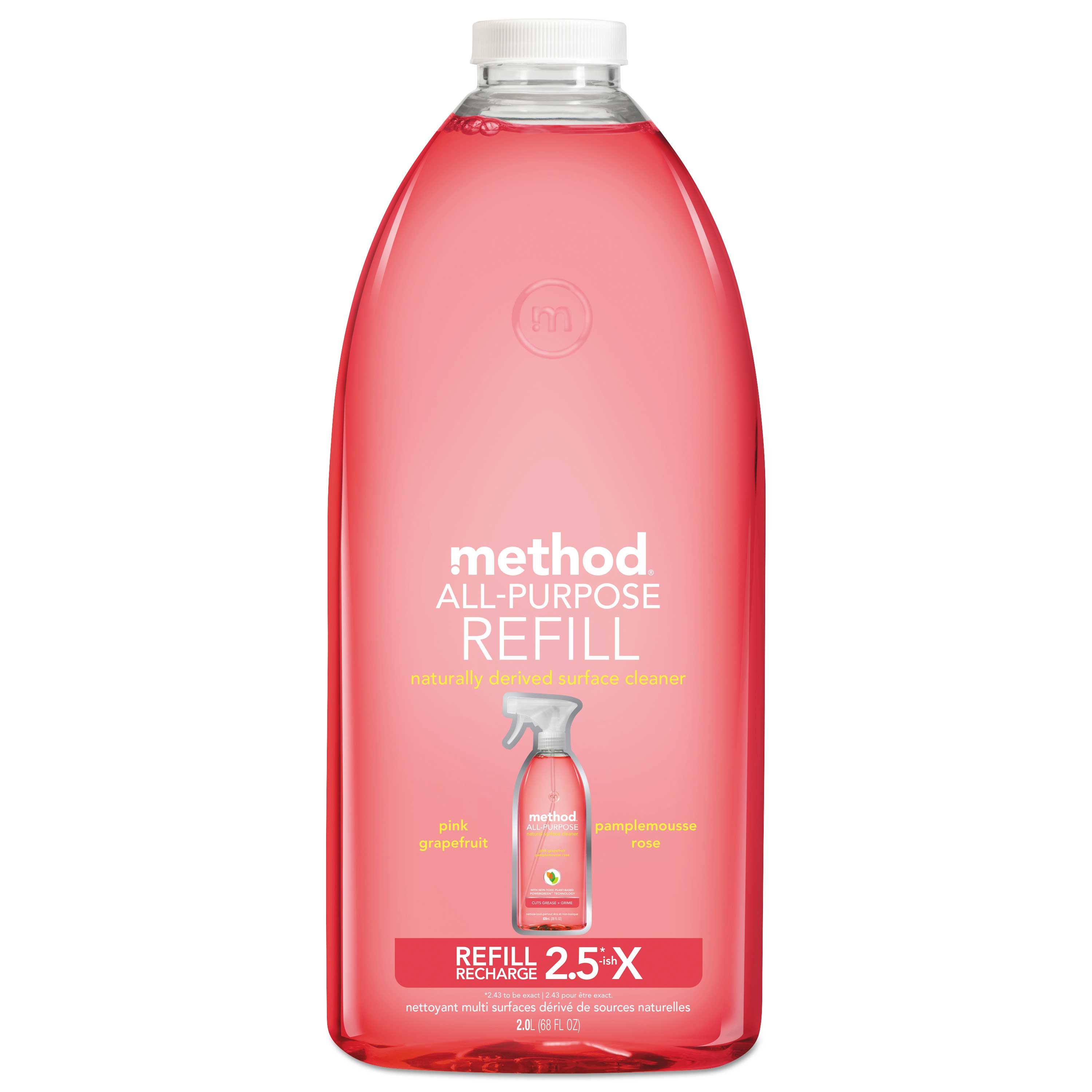Method Grapefruit Scent All Surface Cleaner, 68 Ounce Plastic Bottle