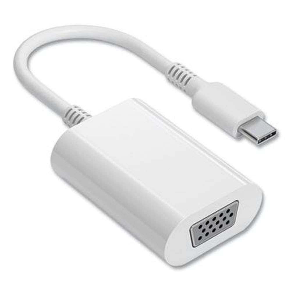 NXT Technologies White Usb C To Vga Display Adapter, 6 inch