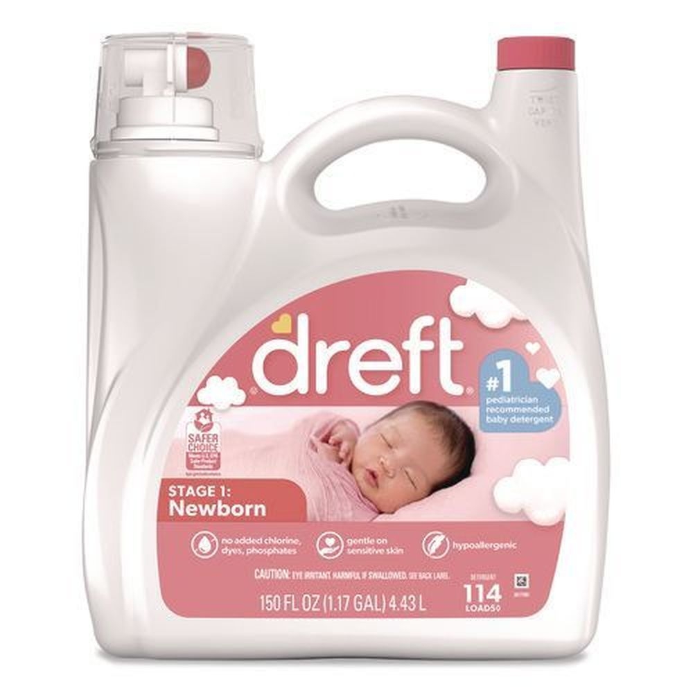 Dreft Stage 1 Newborn Ultra Laundry Detergent, 150 Ounce