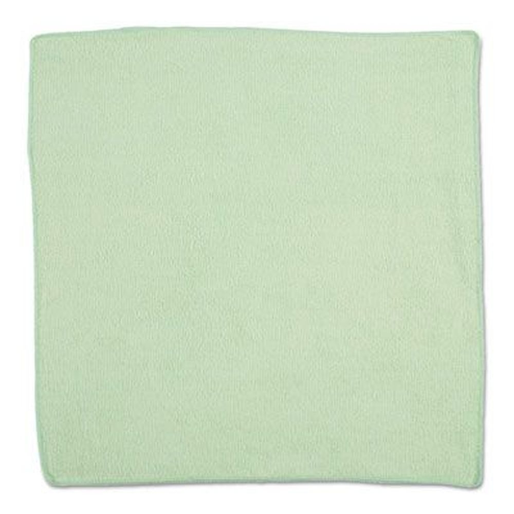 Rubbermaid Commercial Green Microfiber Cleaning Cloth, 16 x 16 inch -- 24 per pack