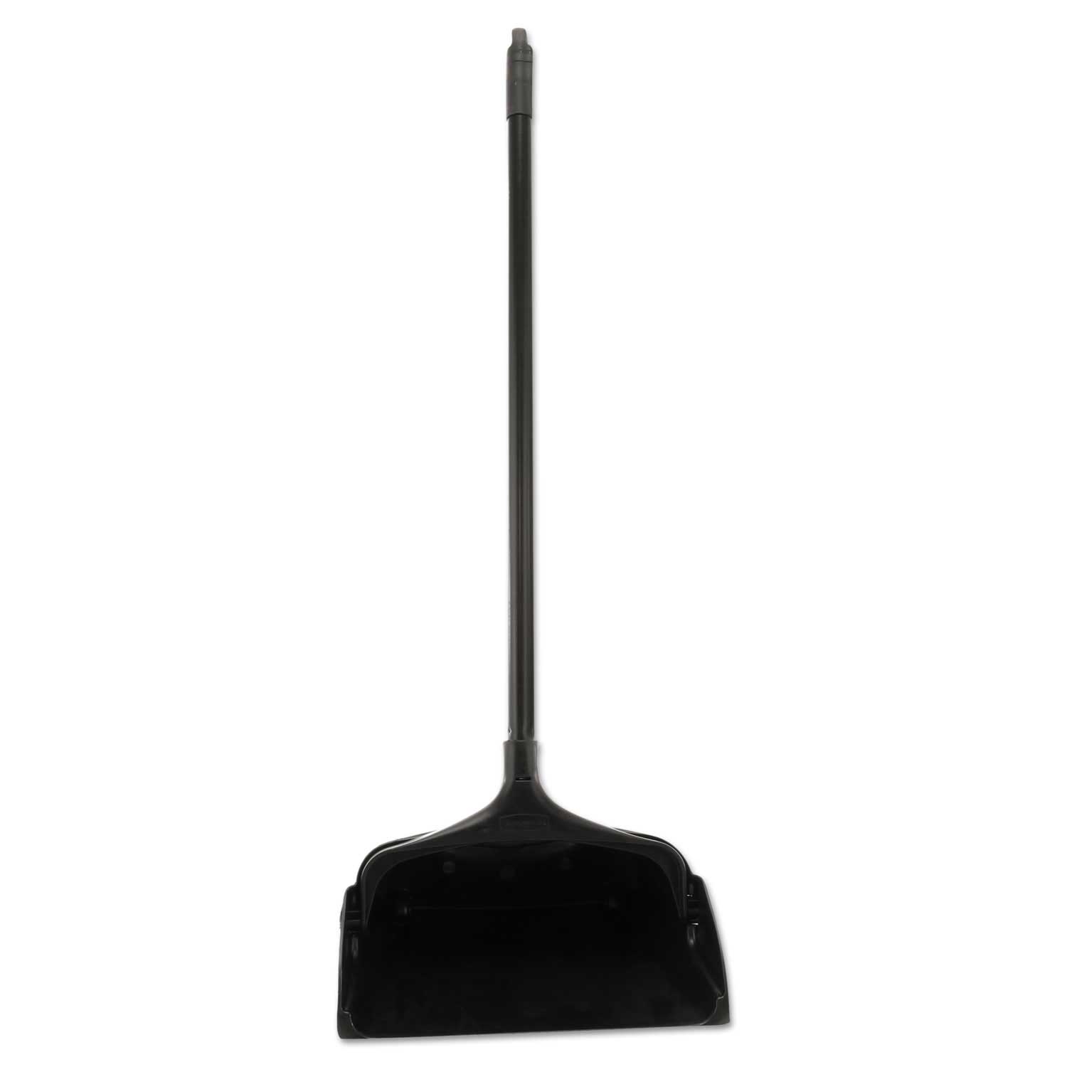 Rubbermaid Commercial Black Polypropylene with Vinyl Coat Lobby Pro Upright Dustpan, 12 1/2 inch