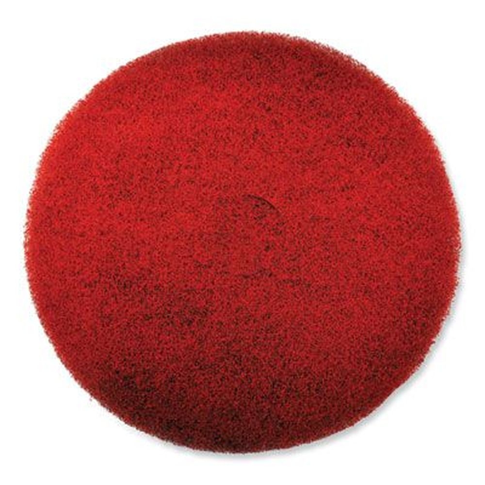 SC Johnson Professional EZ Care Red/Gray Heavy Duty Scrub Pad, 20 inch Diameter -- 5 per case