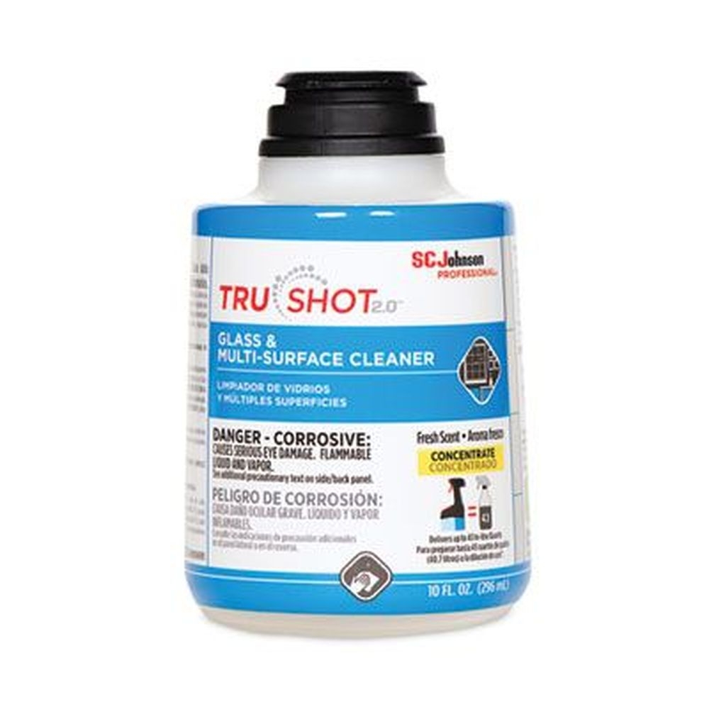 SC Johnson Professional TruShot 2.0 Clean Fresh Scent Glass and Multisurface Cleaner, 10 Ounce Cartridge -- 4 per case
