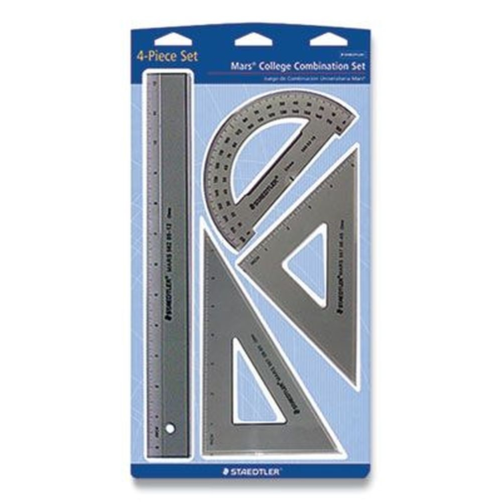 Staedtler Plastic Transparent Smoke College Combination Set