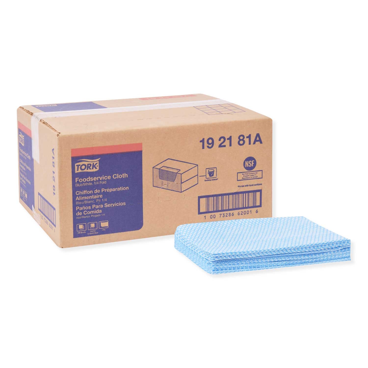 Tork Blue Foodservice Cloth, 13 x 21 inch -- 240 per case