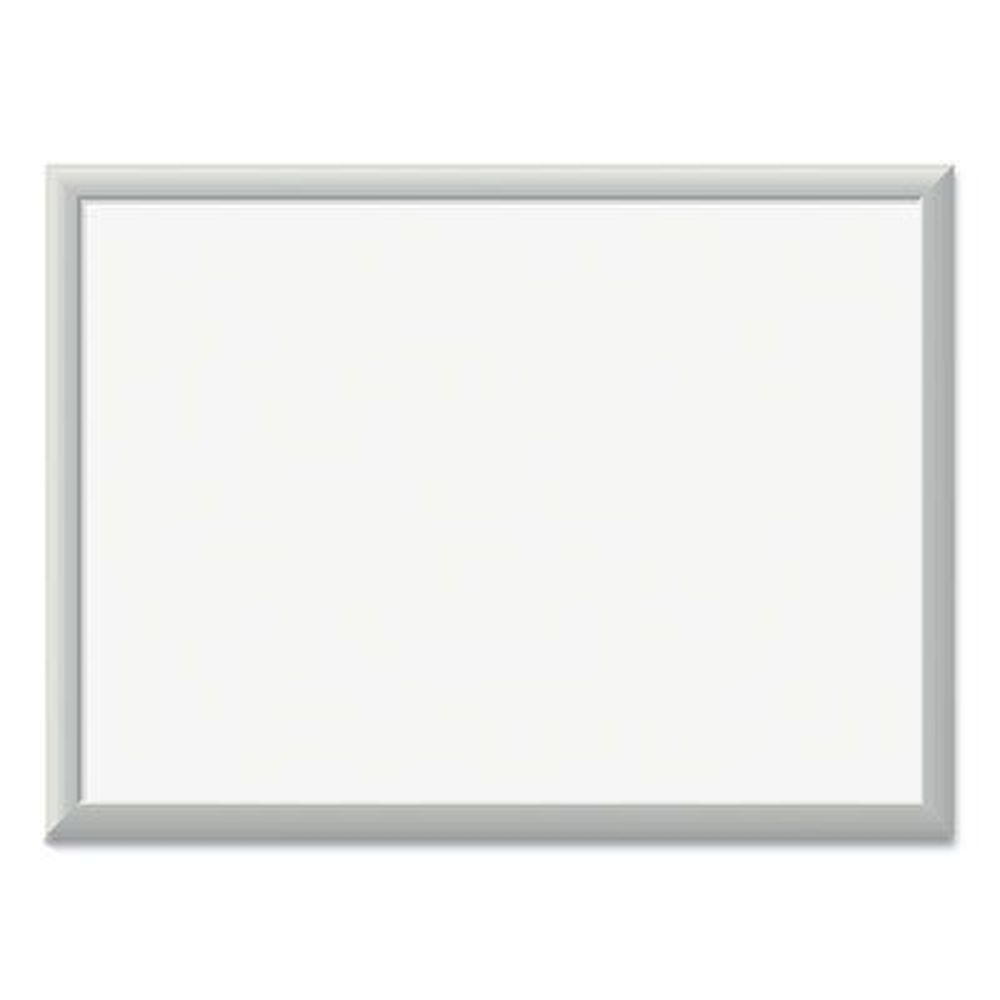 U Brands White Surface Silver Aluminum Frame Magnetic Dry Erase Board, 24 x 18 inch