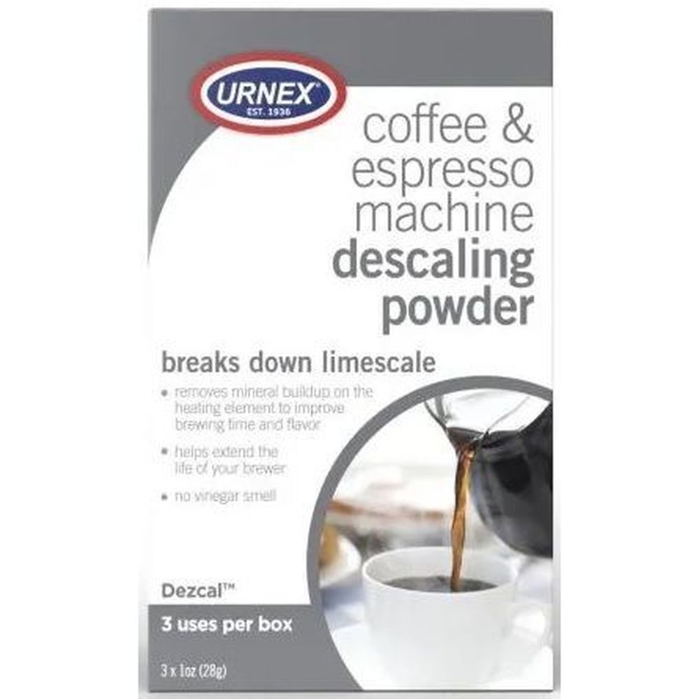 Urnex Coffee and Espresso Machine Descaling Powder, 1 Ounce Packet -- 3 per box