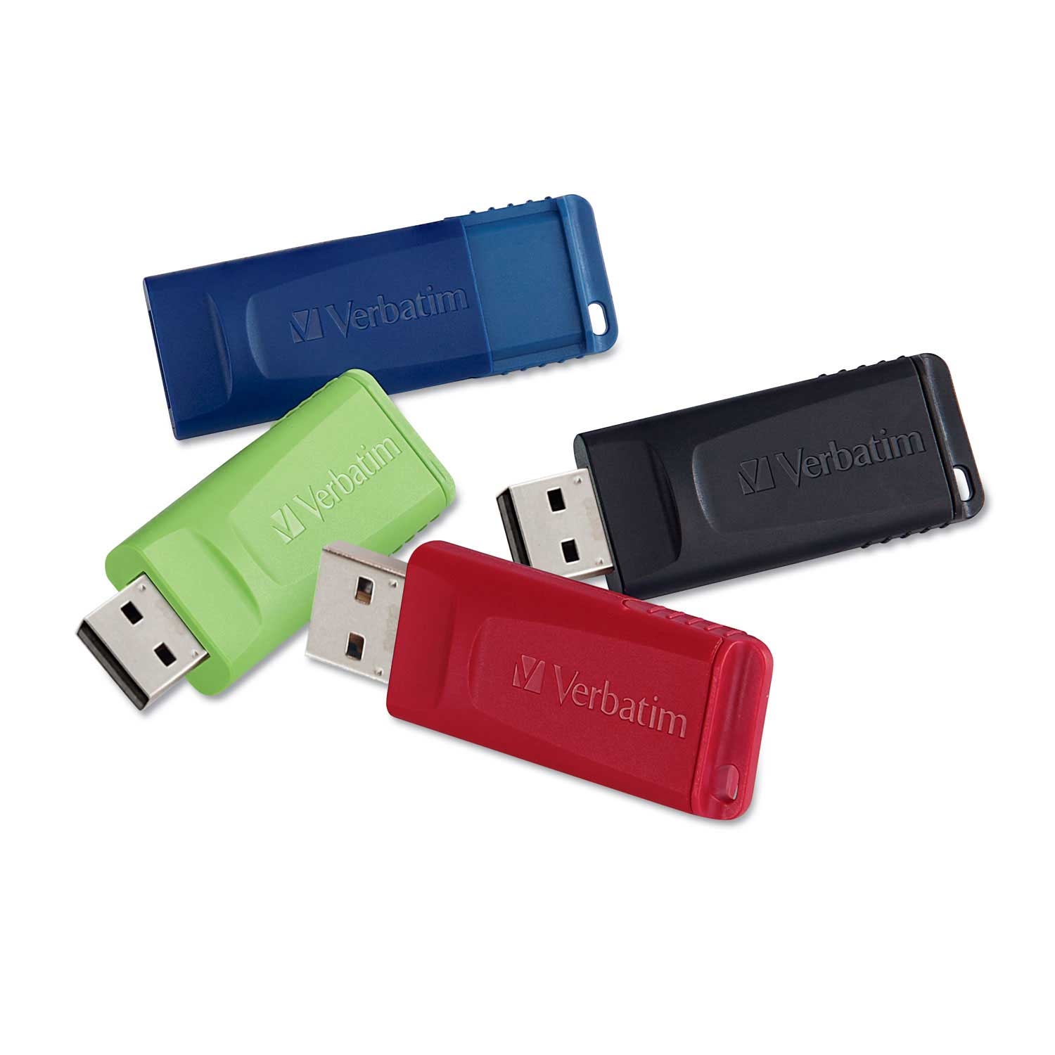 Verbatim Store N Go Assorted Colors USB Flash Drive, 16 GB Capacity - 4 per pack -- 1 pack