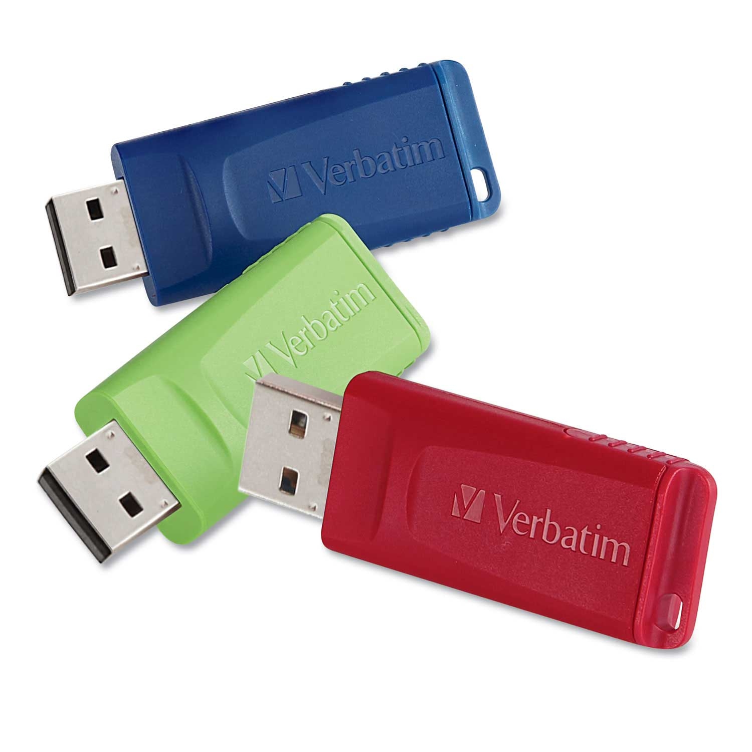 Verbatim Store N Go Assorted Colors USB Flash Drive, 32 GB Capacity - 3 per pack -- 1 pack
