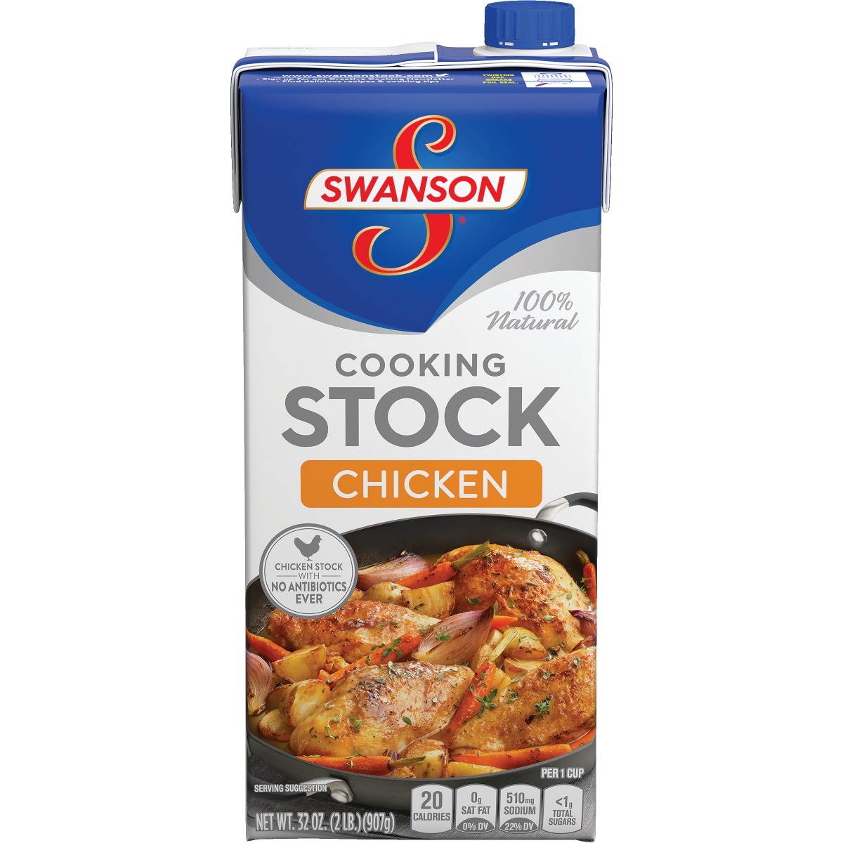 Swanson Chicken Cooking Stock, 32 Ounce -- 12 per case.