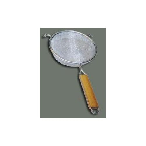 Winco Tinned Medium Double Mesh Strainer, 8 inch.
