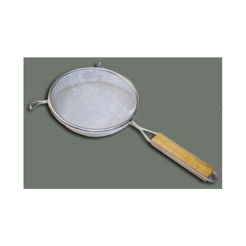 Winco Tinned Single Medium Mesh Strainer, 8 inch.
