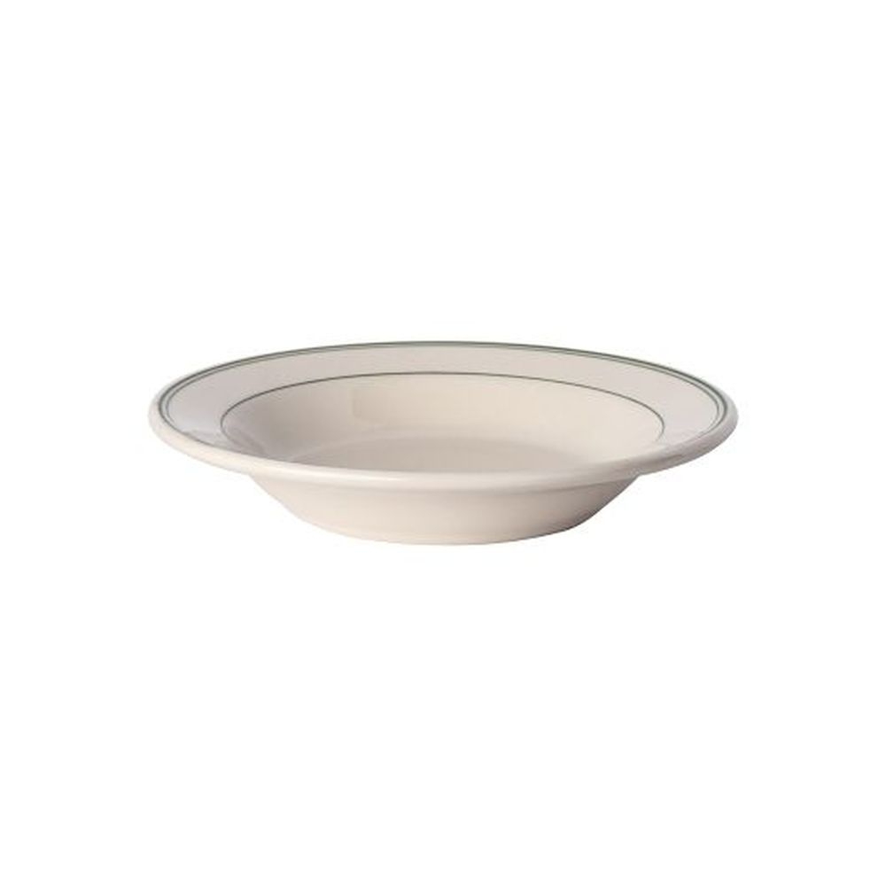 Green Band China 12.75 Ounce Rolled Edge Rim Soup Bowl, 24 count