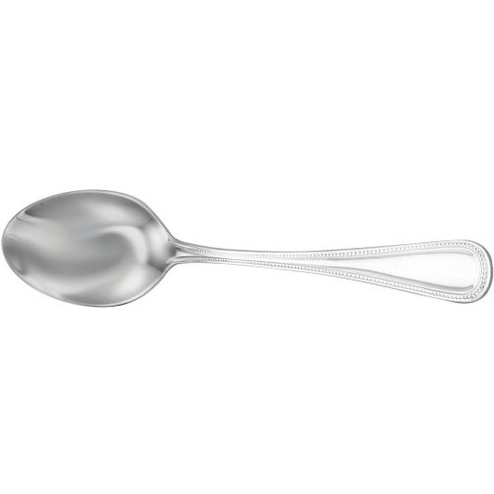 Hallmark Classic Bead 7 inch 18/10 Stainless Steel Oval Bowl Soup/Dessert Spoon