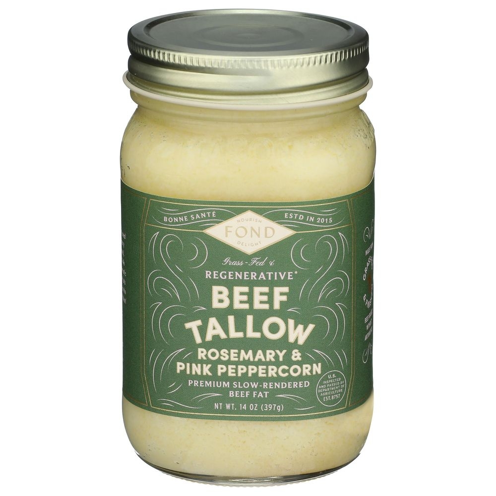 Rosemary and Pink Peppercorn Regenerative Beef Tallow