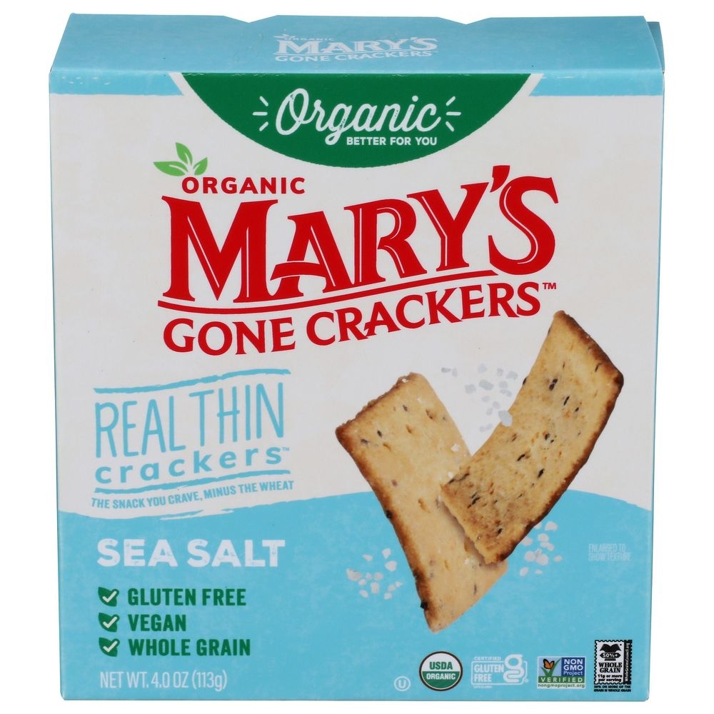 Organic Sea Salt Real Thin Crackers