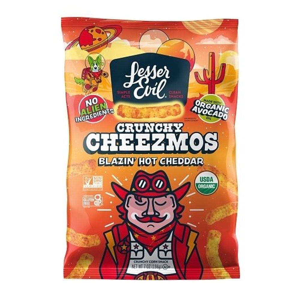 Cheezmos Blazin Hot Cheddar Cheese Puffs Chips