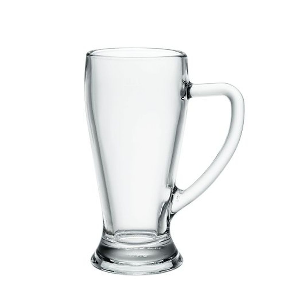 Baviera Glass 17 Ounce Beer Mug, 6 count