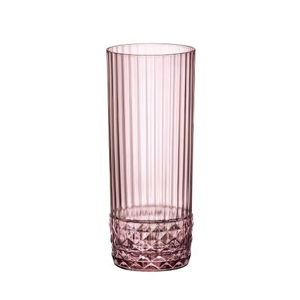 America '20s Lilac Rose 13.5 Ounce Long Drink Glass, 24 count