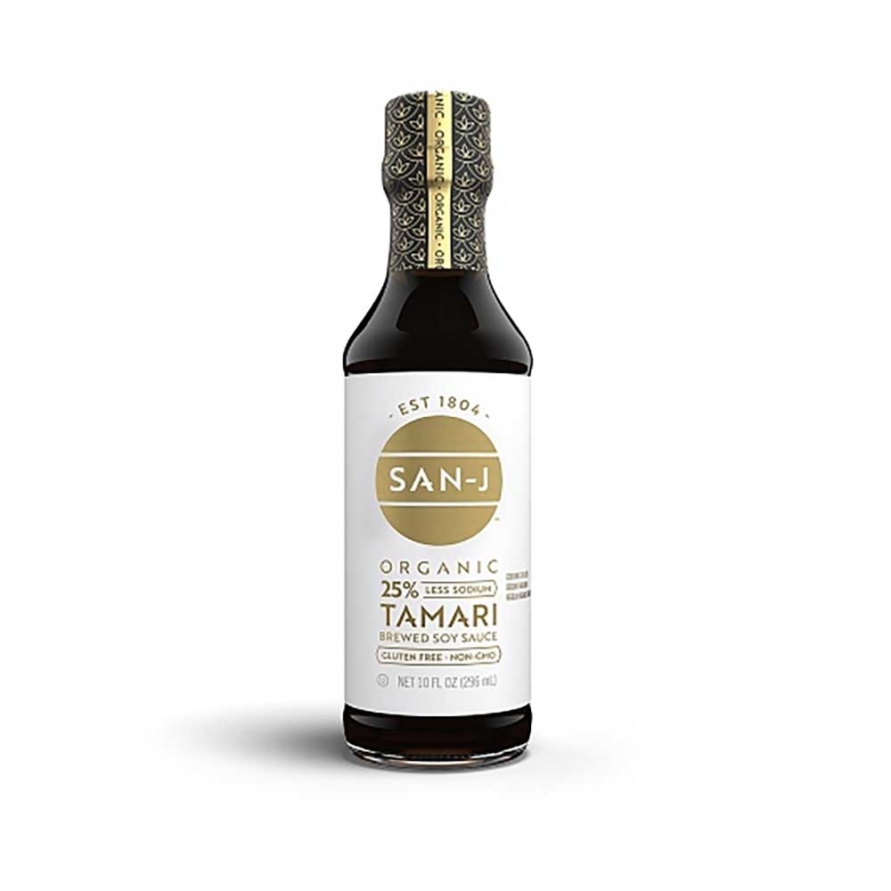 San J Organic Reduced Sodium Tamari Soy Sauce, 10 Fluid Ounce -- 6 per case.