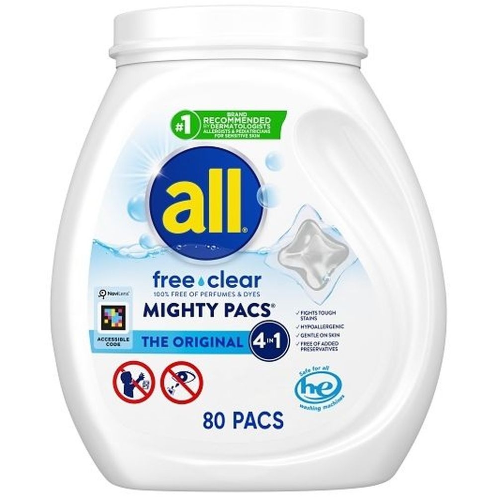 The Original Free Clear Mighty Pacs Laundry Detergent