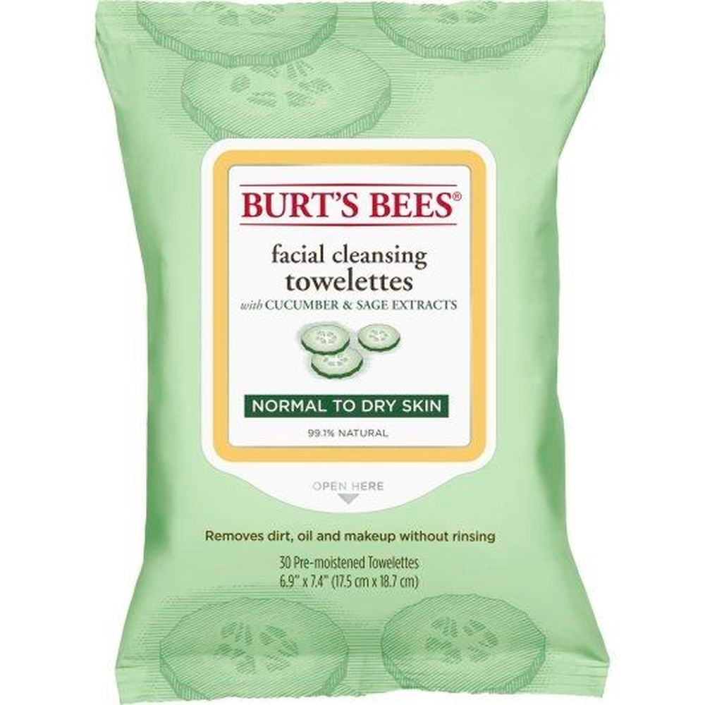 Facial Cleansing Towelettes with Cucumber and Sage Extracts