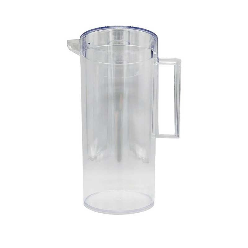 Clear Crystal Styrene Pitcher with Lid