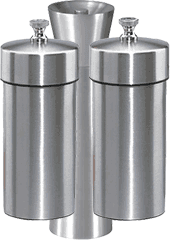 Contains 6 Metal Salt and Pepper Mills products