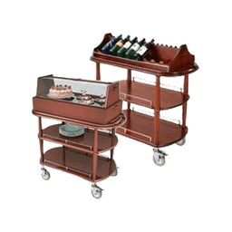 Contains 6 Wooden Catering Carts products