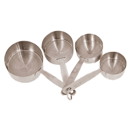 Contains 5 Stainless Steel Measures products
