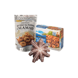 Contains 98 Frozen Calamari and Octopus products