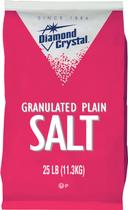 Diamond Crystal Plain Granulated Salt - 25 lb. bag, 1 per case