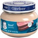 Gerber 2nd Foods Beef and Gravy, 2.5 Ounce Glass Jar -- 10 per case