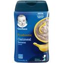 Gerber Probiotic Banana Oatmeal Cereal, 8 Ounce Tub -- 6 per case.