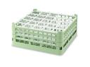 Vollrath Light Green 25-Compartment Glass Rack, 8 1/2 inch.