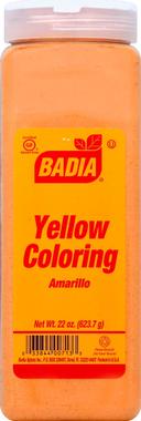 Badia Yellow Coloring Food Powder, 22 Ounce -- 6 per case