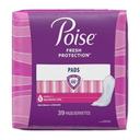 Poise Fresh Protection Long Maximum Absorbency Pad, 39 count -- 2 per case