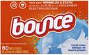 Bounce Fresh Linen Fabric Softener Dryer Sheets - 80 count per pack -- 6 packs per case