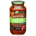 Organicville Organic Italian Herb Pasta Sauce, 24 Ounce -- 6 per case