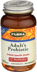 Flora Adults Probiotic Capsules, 60 count