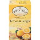 Twinings Lemon and Ginger Herbal Tea, 20 Bags per Pack -- 6 per case