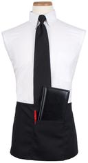 RITZ Black 3 Pockets Plus Pen Pocket Waist Apron -- 24 per case