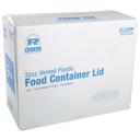 Royal Polypropylene Clear Vented Food Container Lid, 32 Ounce -- 500 per case.