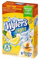 Wylers Light Singles To Go Half Iced Tea Half Lemonade Drink Mix, 0.97 Ounce -- 12 per case