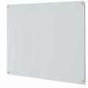 Aarco ClearVision 3 mm Magnetic Glass Markerboard, 48 inch Height x 48 inch Width