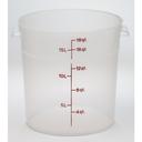 Cambro Polypropylene Translucent Round Food Storage Container, 18 Quart Capacity