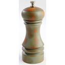 World Tableware Vintage Green Salt Pepper Mill with Worn Glaze