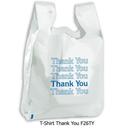 Command Packaging White Carry Out Thank You Bag, 12 X 7 x 22 inch -- 1000 per case