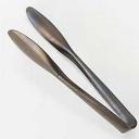 American Metalcraft Vintage Black Hammered Serving Tong, 6 inch Length